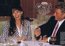 COUPURE DE PRESSE CLIPPING 1992 JOHNNY HALLYDAY & ADELINE (8 pages)