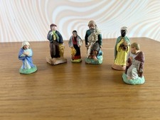 LOT DE SANTONS DEVINEAU? TERRE CUITE CRÈCHE