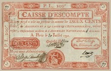 200 Livres FRANCE 1790. Faux