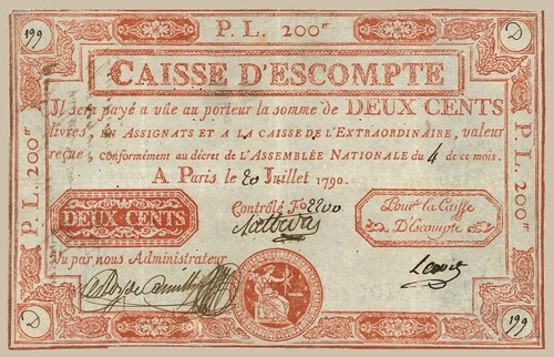 200 livres france 1790 - france, faux