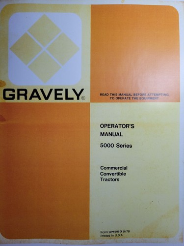 Gravely 5000 series walk - gravely,
