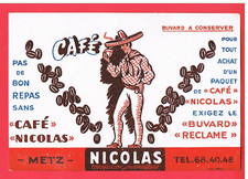 BUVARD - CAFE NICOLAS - METZ - MEXICAIN SOMBRERO