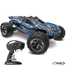 Traxxas Rustler 4x4 Vxl Bleu Rtr 4WD Stadium Truck sans Brosse TRX67376-4-BLU