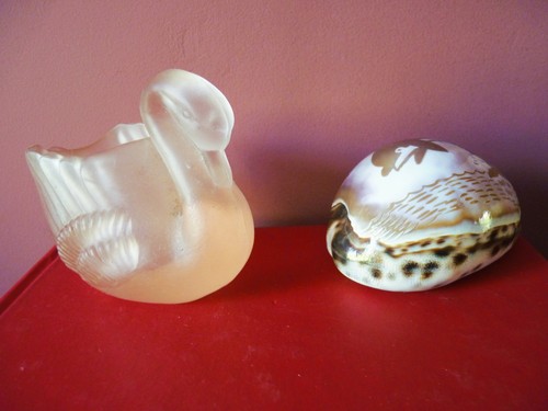 Cygne coquillage pot - +,