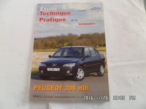 Rta peugeot 306 hdi h56 - hdi,