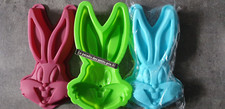 1 moule en silicone lapin , 3