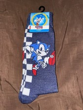Sonic The Hedgehog Adult Single Pair Crew Socks