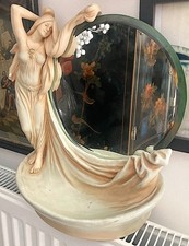 miroir porcelaine ROYAL DUX art nouveau