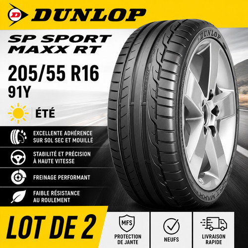 Lot pneus dunlop sp - 2,