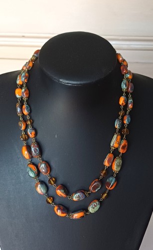 Ancien collier double rang - collier,
