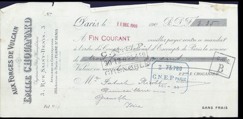 1909 aux forges vulcain - aux,