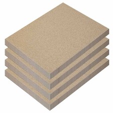 4pcs Revêtement de chambre de foyer en plaques de vermiculite | Pour cheminée...