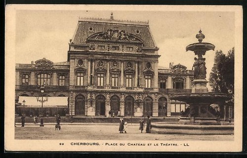 Cpa cherbourg place du - cpa,