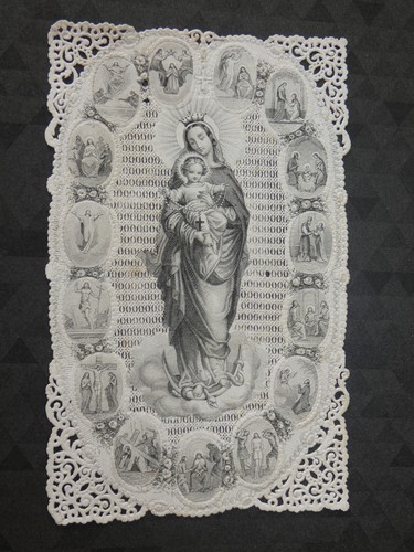 Image pieuse canivet dentelle
