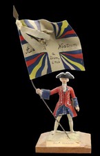 Porte-étendard 50 ème SUISSE  Bernard VANOT 1950  / soldier  soldat