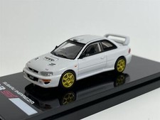 Subaru Impreza 22B Sti Blanc Personnalisé Version Rally Base Voiture 1:64