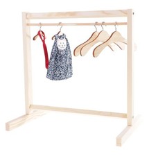 Porte-manteau en bois pour maison de poupée, cintre pour vêtements, 30 cm,