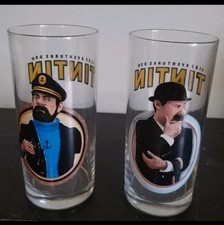 Lot 2 Verres Collection Tintin