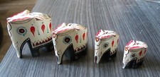 4 Eléphants décoratifs en
