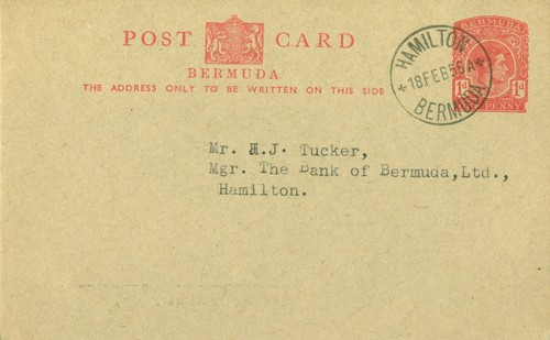 Bermuda 1956 postal - bermuda,
