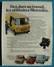 Publicité Papier - Véhicule Utilitaire Mercedes L 406 D De 1972