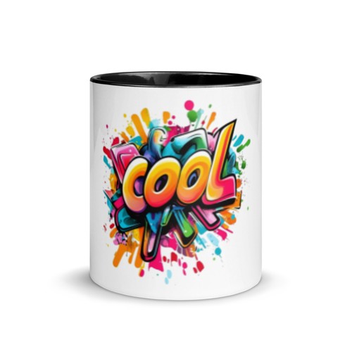 Tasse mit farbiger - , innenseite