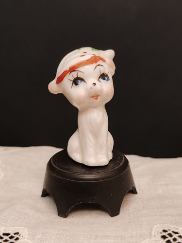 Figurine chat porcelaine - chat,