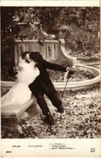 CPA AK A. P. Lupiac - L'Adieu