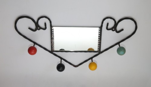 Miroir fer forgé atomic age - fer,