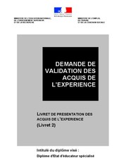 Livret 2 VAE éducateur