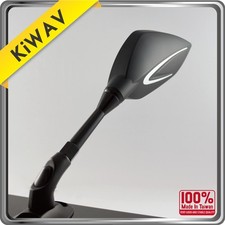 rétroviseur noirs thunder flash 10mm  pour Suzuki GT250 GT380 GT550 GT750 T500