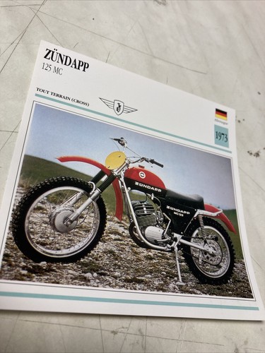 Zündapp 125 1973 fiche - 125, mc