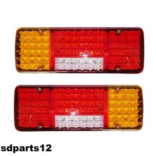 2 x 12V LED Feux Arrière Lampes Camion Remorque Fourgon Caravane Camper *92 Led