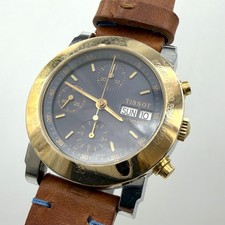 Montre Homme Tissot Chronographe Automatique 7750 Années 1990 Acier Or 38Mm L397