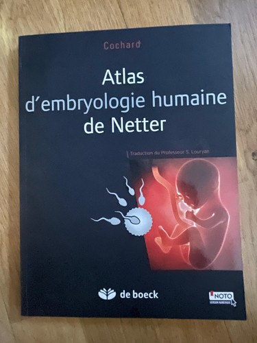 Atlas netter embryologie - netter,