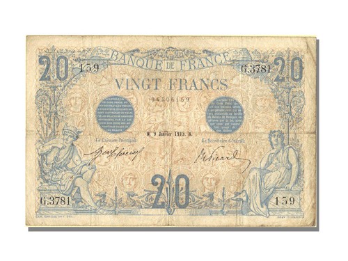 Francs bleu type - francs, 1905