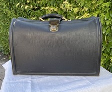 Grand Sac En Cuir Noir Vintage Type Sacoche De Chirurgien