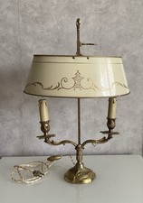 LAMPE BOUILLOTTE STYLE LOUIS XVI  EN BRONZE AVEC ABAT JOUR EN TÔLE.