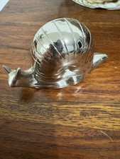 ANCIEN BEURRIER Escargot métal argenté vintage