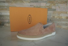 Tods Mort ´S Taille 39 Slipper Loafers Mocassins Chaussures Couleur Peau Neuf