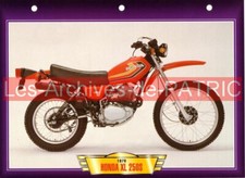 HONDA XLS 250 XL250S XL250 XL S 1978 (1978-1982) : Fiche Moto #001139