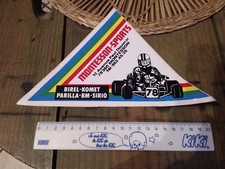 Ancien autocollant kart karting Montesson sports Birel Komet Parilla BM Sirio