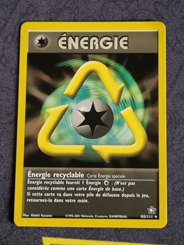 Carte pokemon energie - carte,