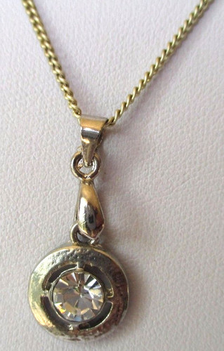 Collier pendentif solitaire - pendentif,