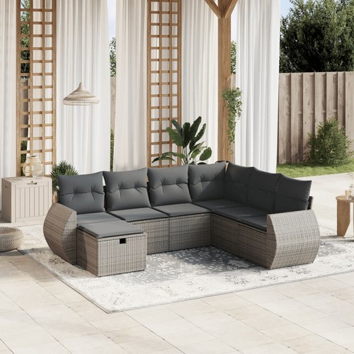 Salon jardin avec coussins - jardin,