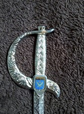 Coupe papier métal, épée