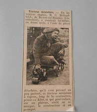 Tracteur Miniature inventeur anglais Holland-Trick Image Print 1938