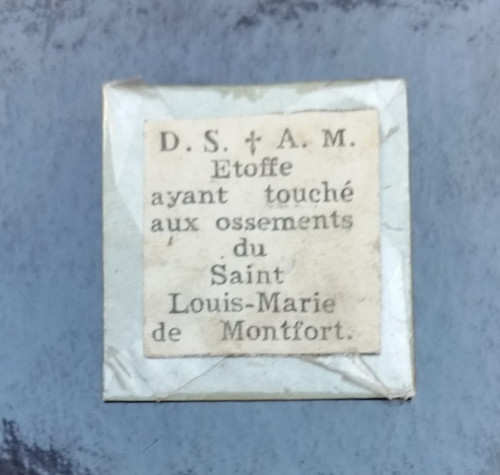 Relique etoffe ayant touché - "etoffe,