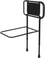 Barrière de Lit à Hauteur Réglable, Garde-Corps de Chevet à Poignée Antidérapant