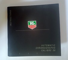 notice TAG HEUER originale INSTRUCTIONS montre Automatic chronographs calibre 36